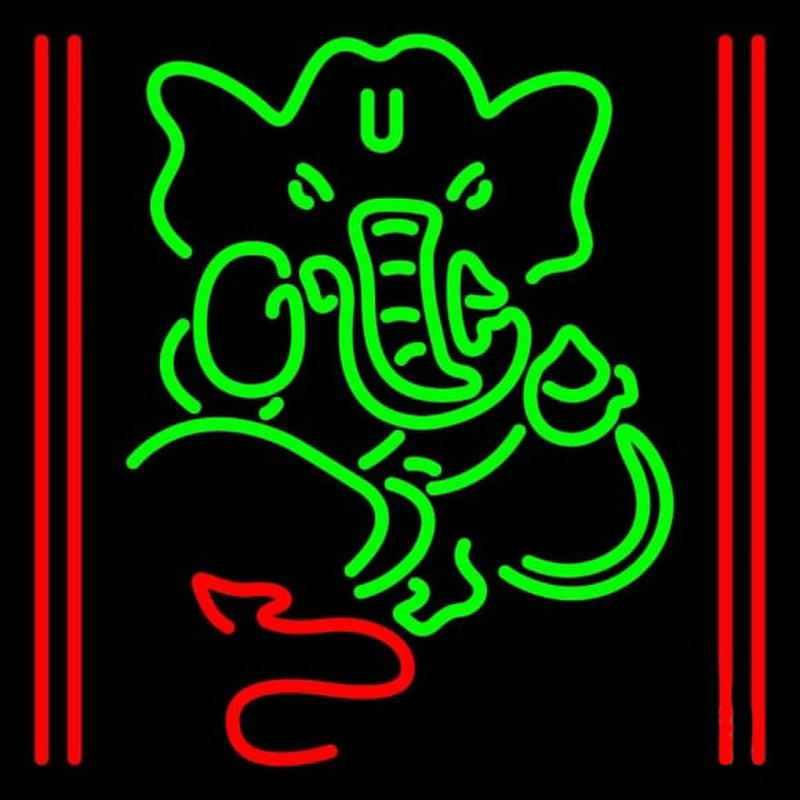 Lord Ganesha With Line Neonreclame