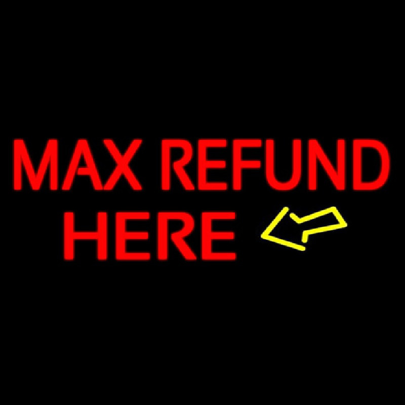 Ma  Refund Here Neonreclame