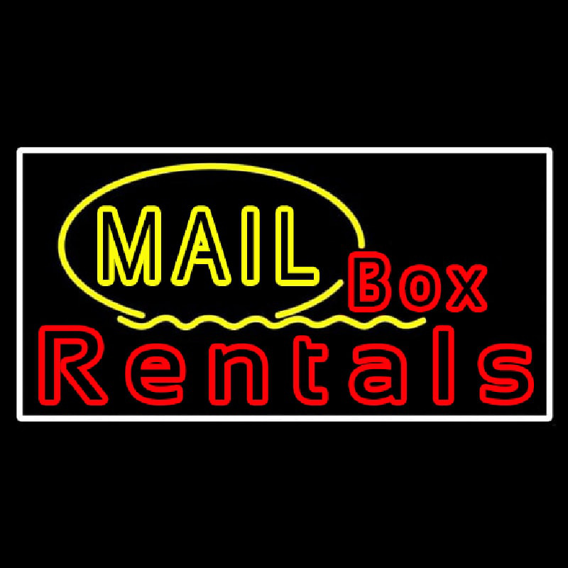 Mail Block Bo  Rentals Neonreclame