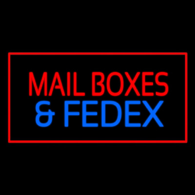 Mail Bo es And Fede  Rectangle Red Neonreclame