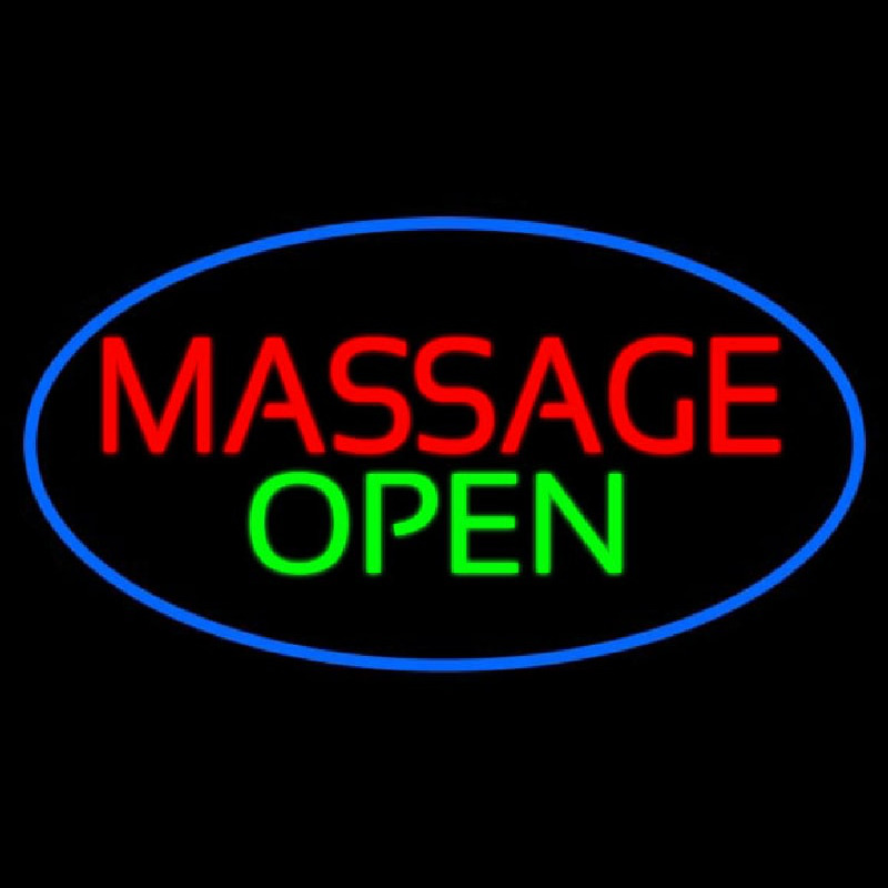 Massage Open Neonreclame