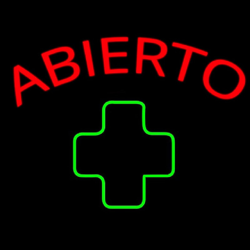 Medical Cross Abierto Neonreclame