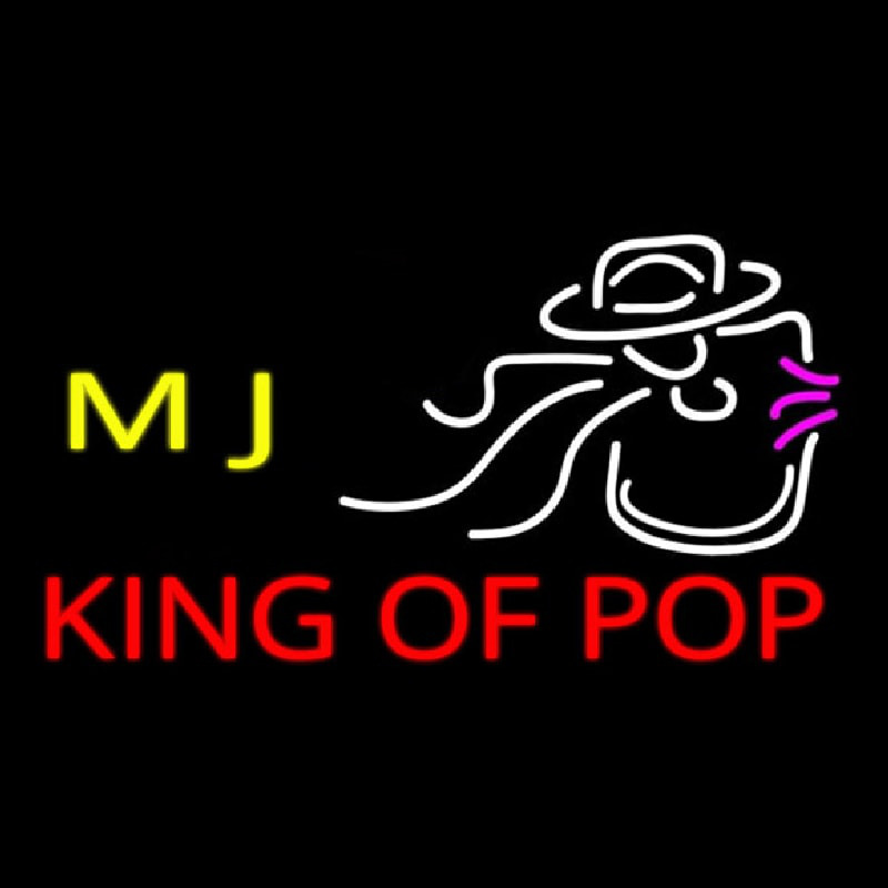 Mj King Of Pop Neonreclame