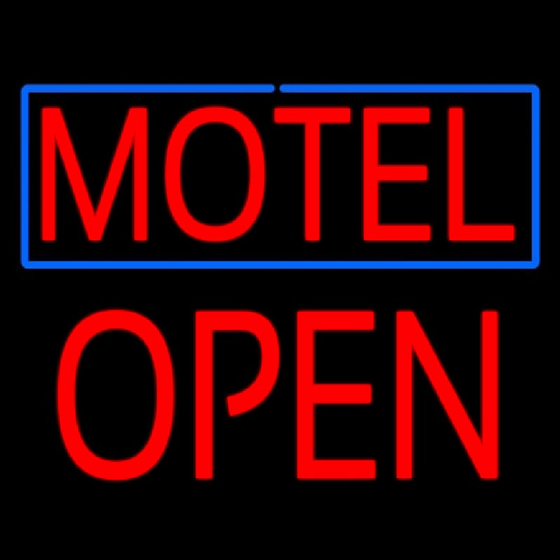 Motel Block Open Neonreclame