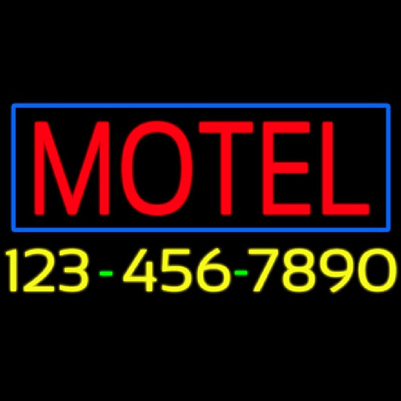 Motel With Phone Number Neonreclame