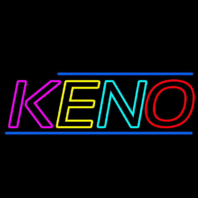 Multi Color Keno Border 3 Neonreclame