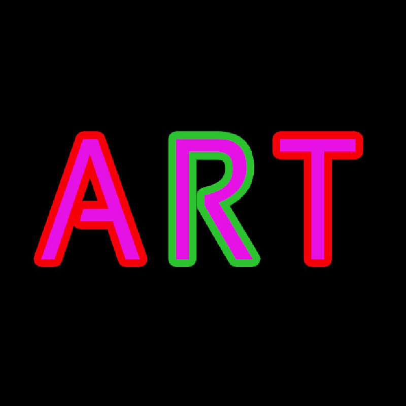 Multicolored Art Neonreclame