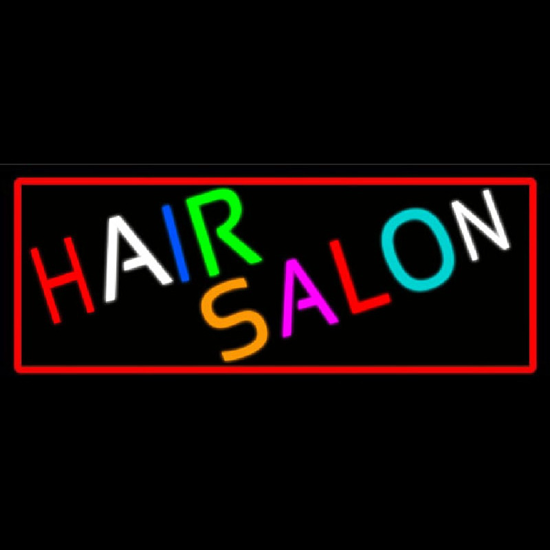 Multicolored Hair Salon Neonreclame