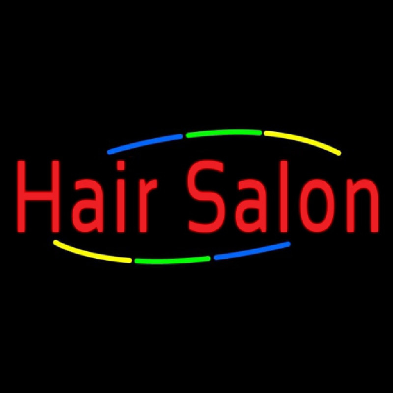 Multicolored Hair Salon Neonreclame