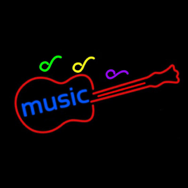 Music Guitar Neonreclame