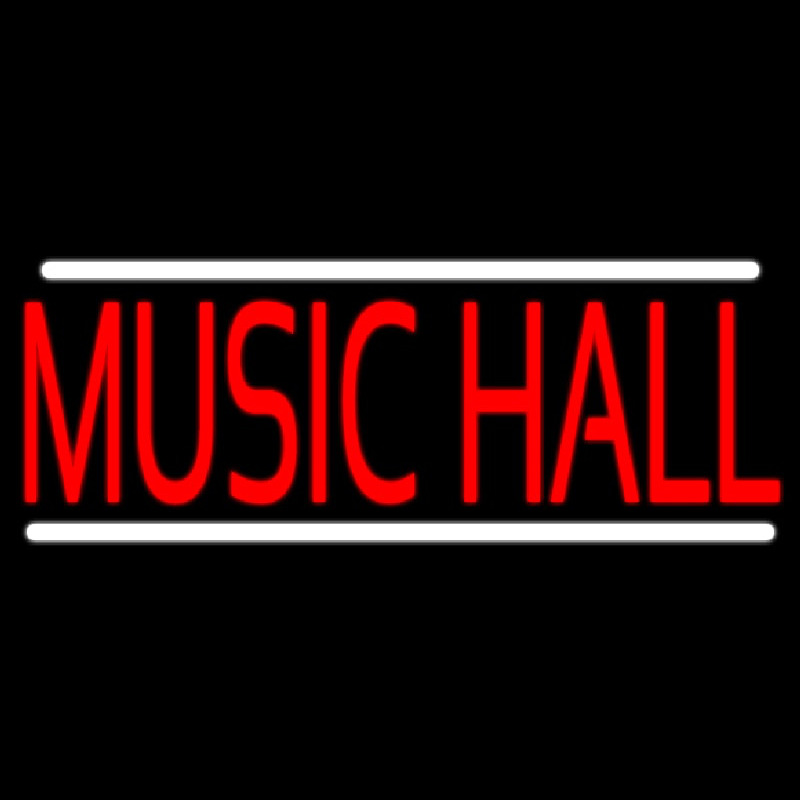 Music Hall White 1 Neonreclame