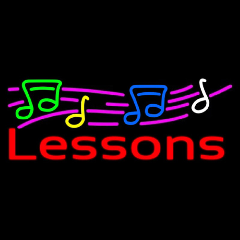 Music Lessons 1 Neonreclame