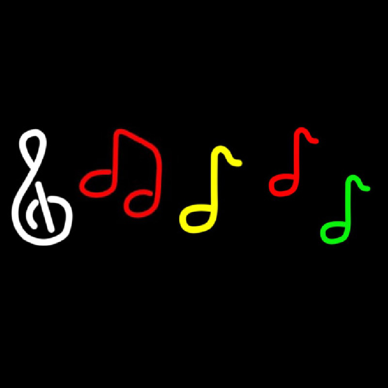 Musical Notes Neonreclame