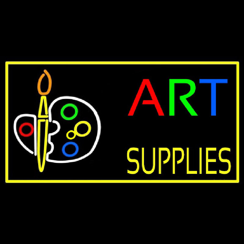 Muti Color Art Supplies With Palate Neonreclame