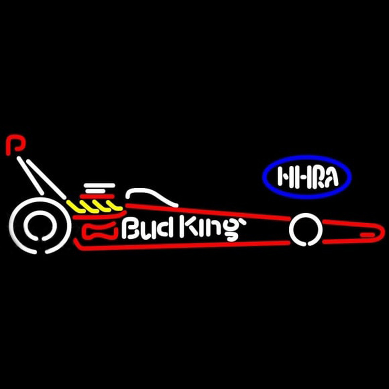 NHRA Dragster Bud King Beer Sign Neonreclame