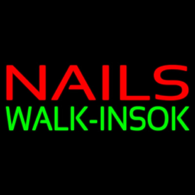 Nails Walkins Ok Neonreclame