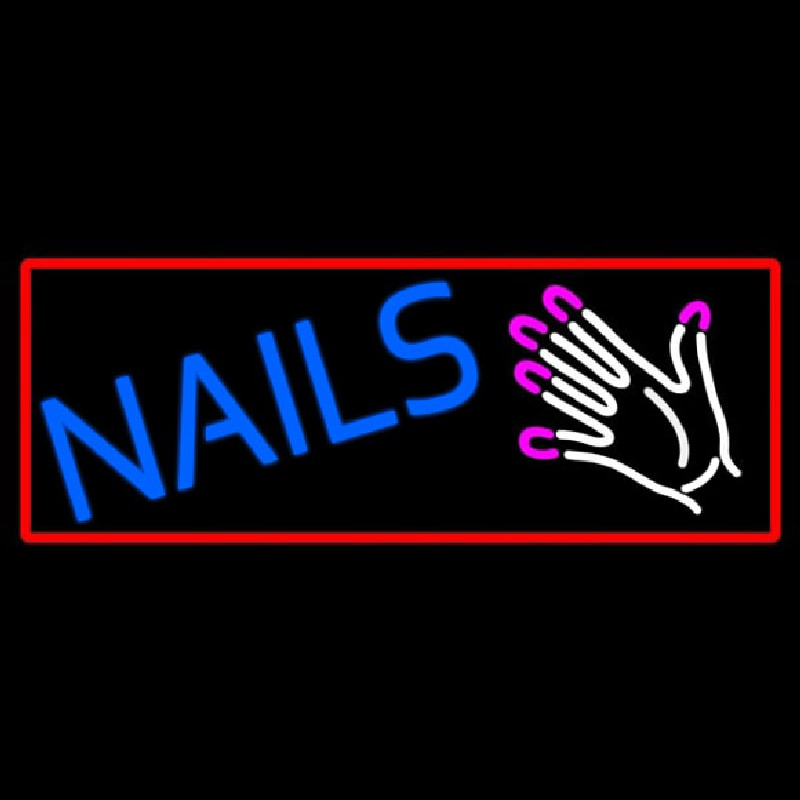 Nails With Hand Logo Neonreclame