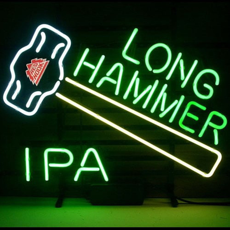 New Redhook Long Hammer Ipa Bier Neon Bier Bar Pub Bord