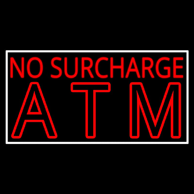 No Surcharge Atm Neonreclame