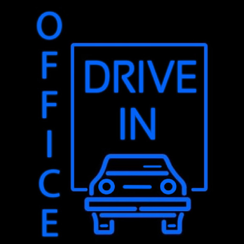 Office Drive In Neonreclame