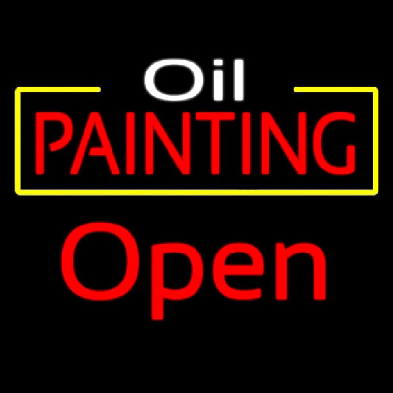 Oil Painting Open Neonreclame