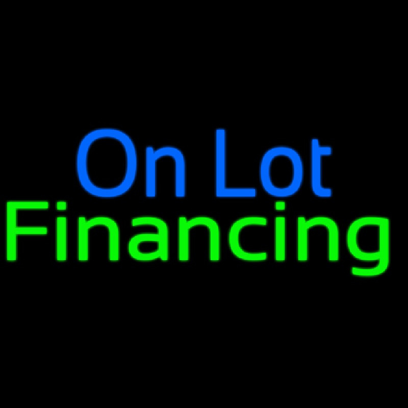 On Lot Financing Neonreclame