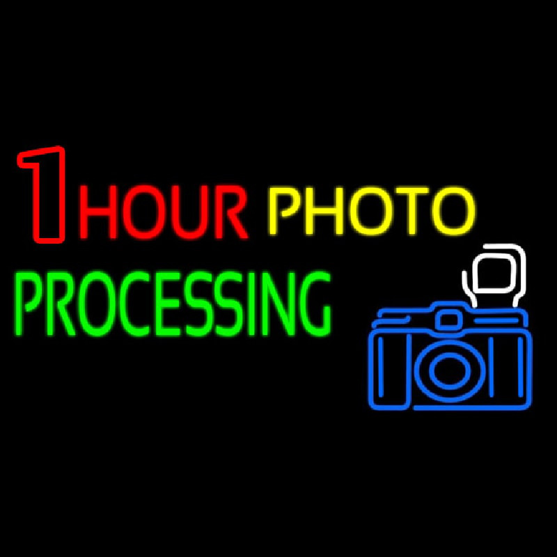 One Hour Photo Processing Neonreclame
