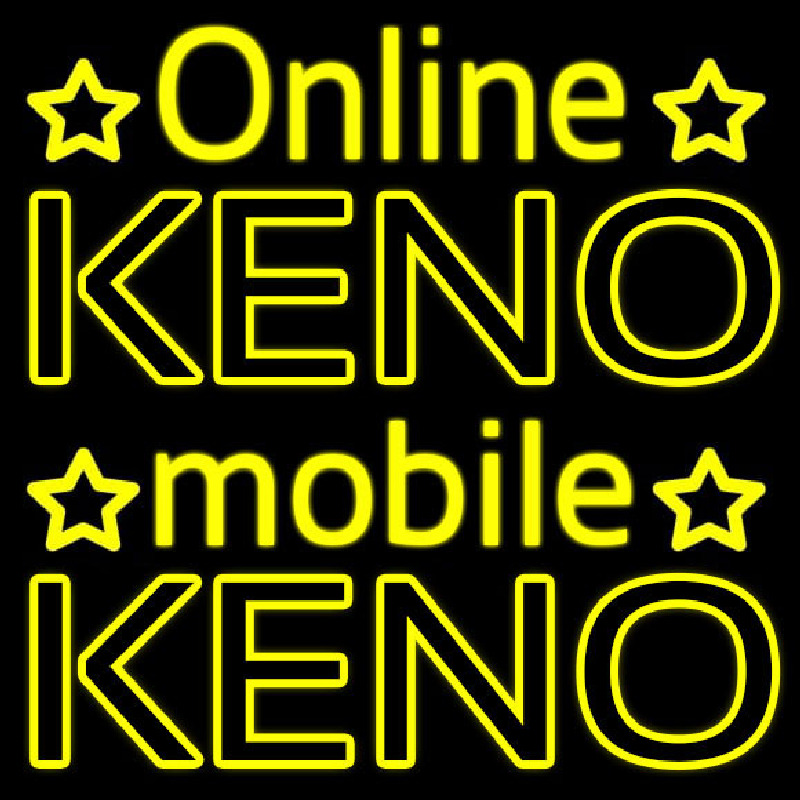 Online Keno Mobile Keno Neonreclame