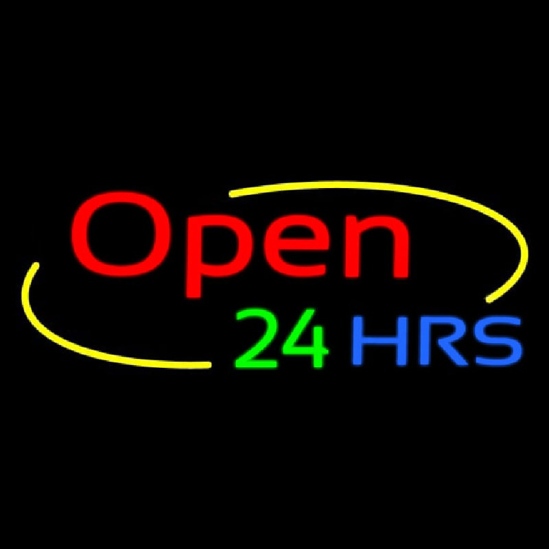 Open 24 Hrs Neonreclame