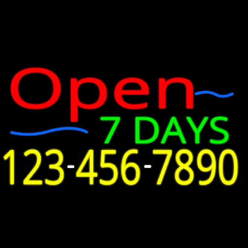 Open 7 Days Neonreclame
