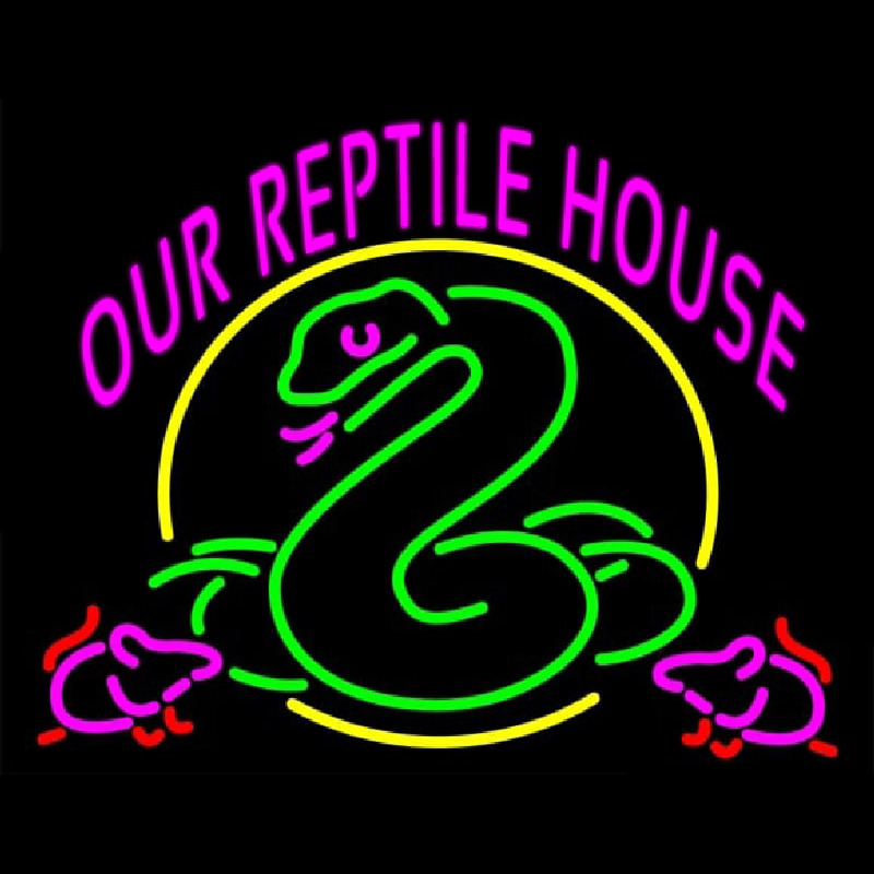 Our Reptile House Neonreclame