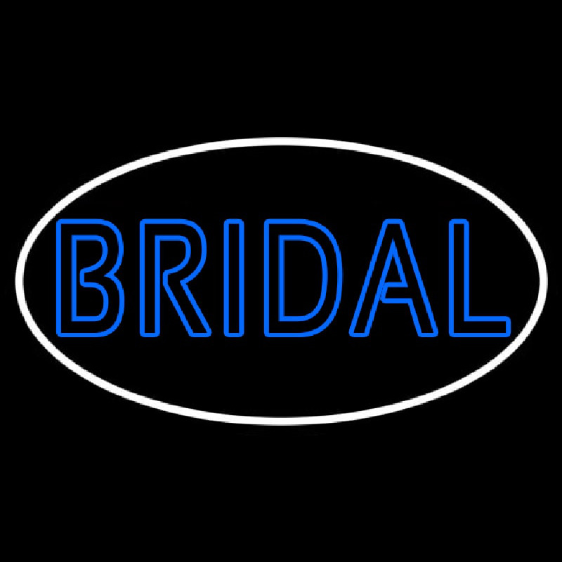 Oval Bridal Block Neonreclame