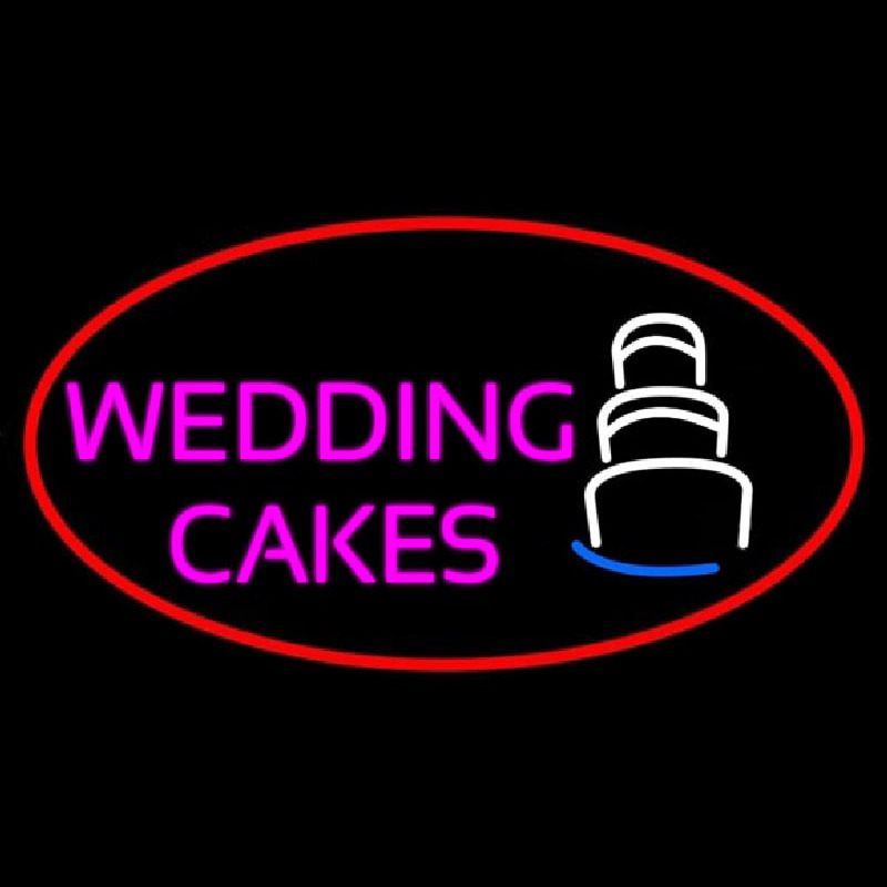 Oval Pink Wedding Cakes Neonreclame