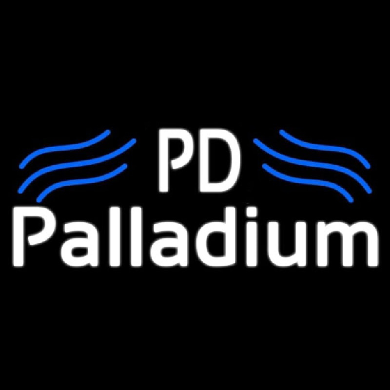 Palladium White With Blue Line Neonreclame