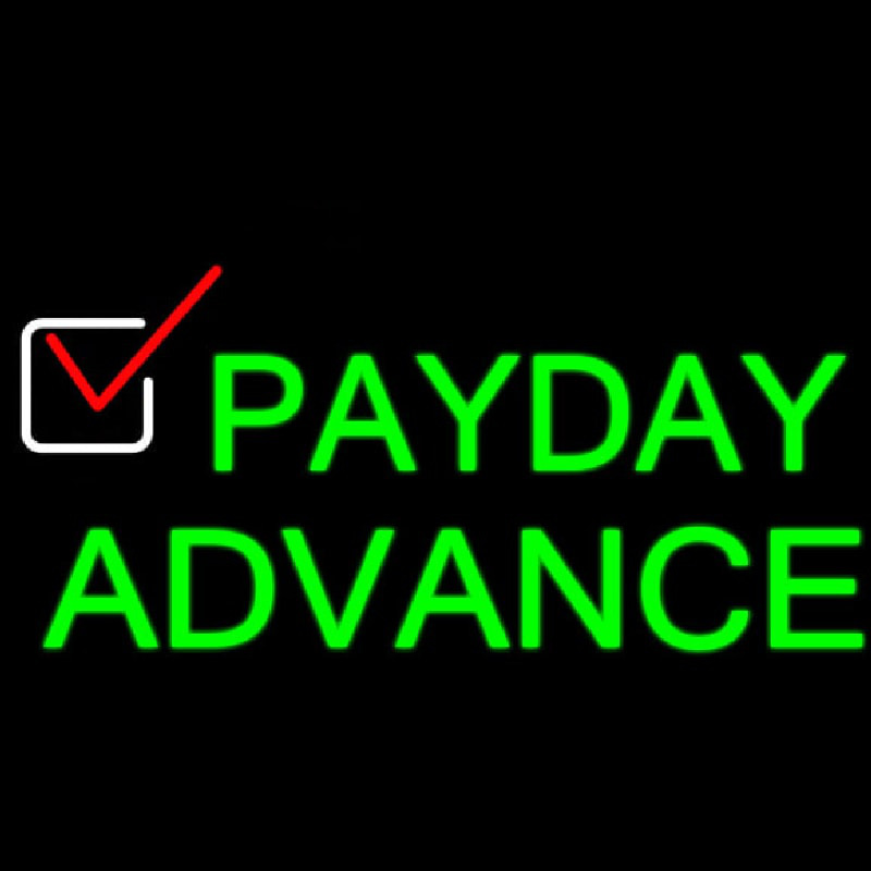 Payday Advance Neonreclame