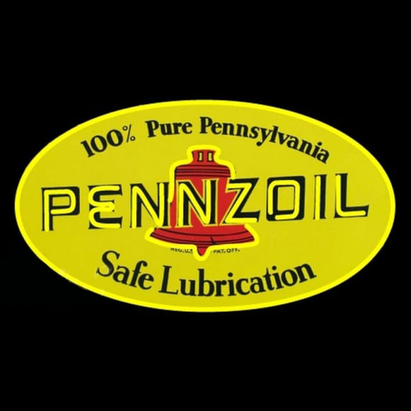 Pennzoil Logo Safe Lubrication Neonreclame