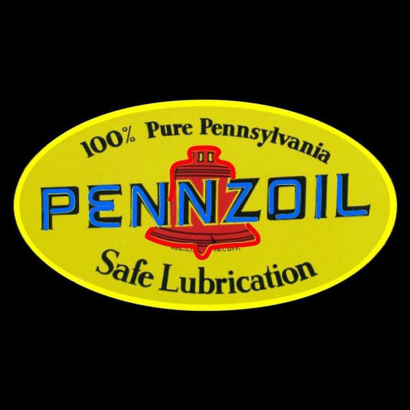 Pennzoil Safe Lubrication Neonreclame