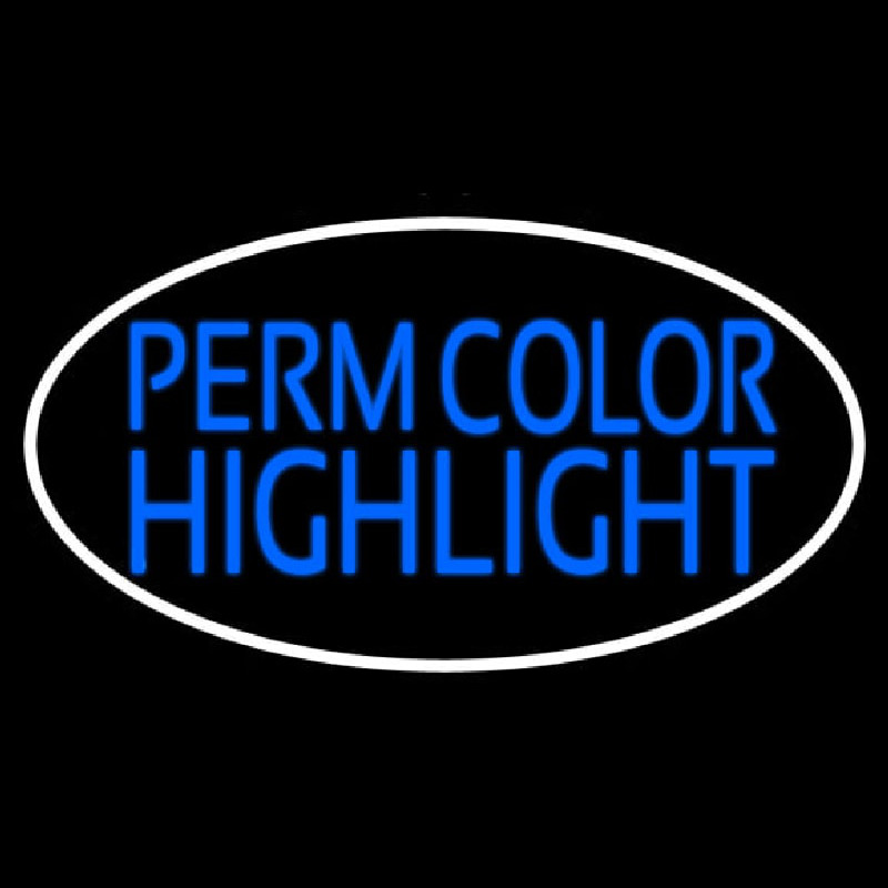 Perm Color Highlight Neonreclame