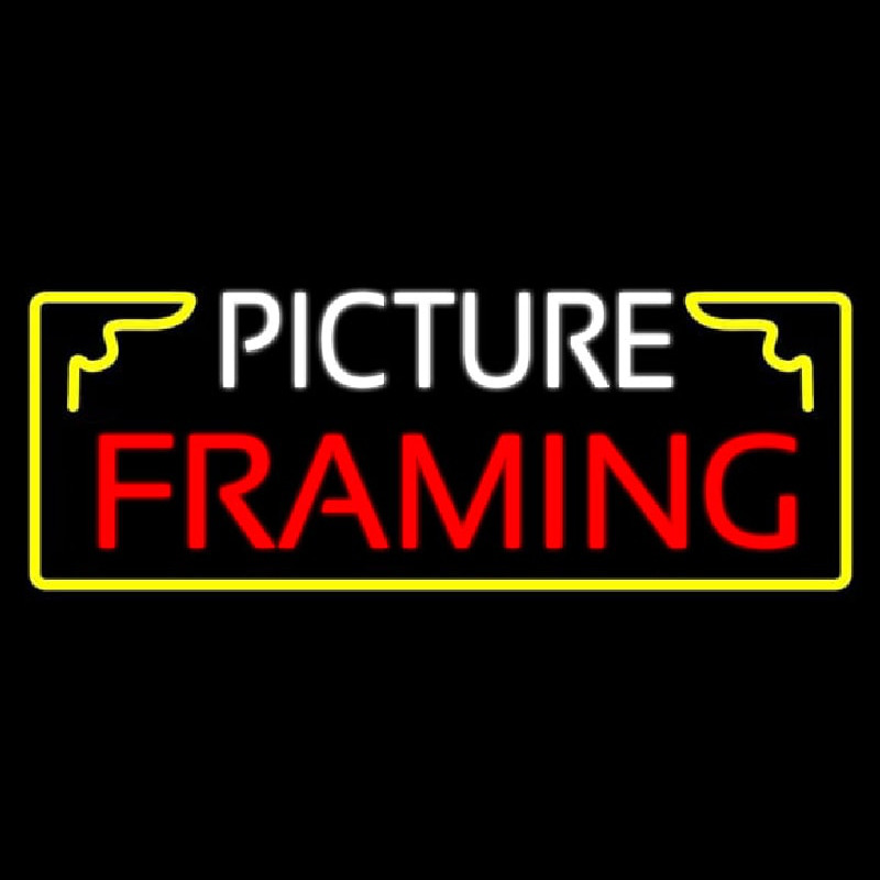 Picture Framing With Frame Logo Neonreclame