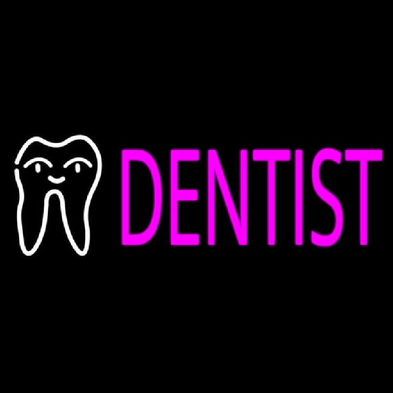 Pink Dentist Logo Neonreclame