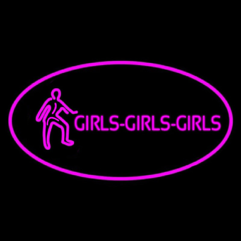 Pink Girls Girls Girls Neonreclame