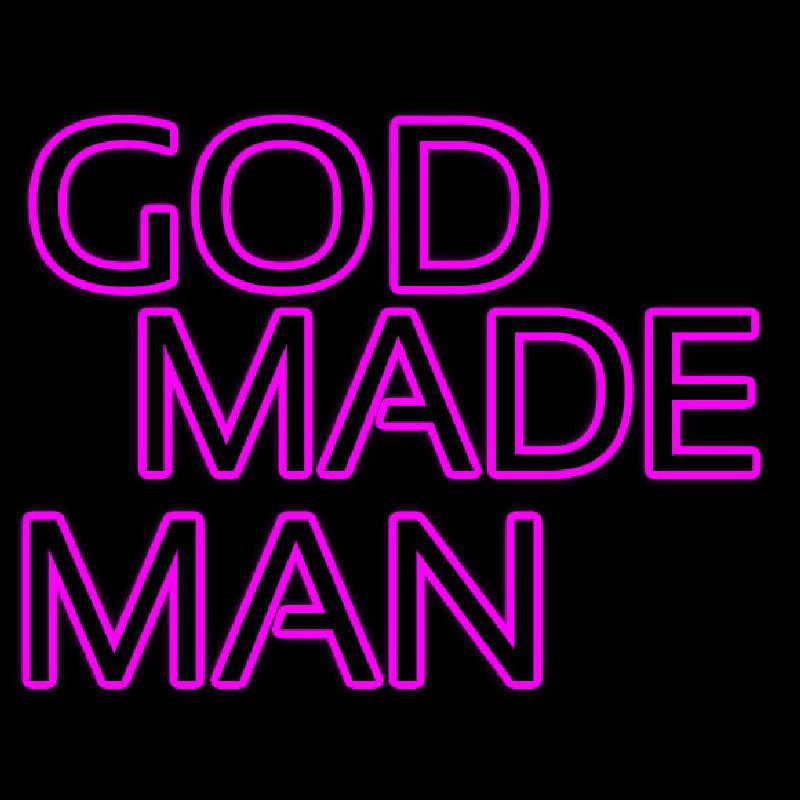 Pink God Made Man Neonreclame