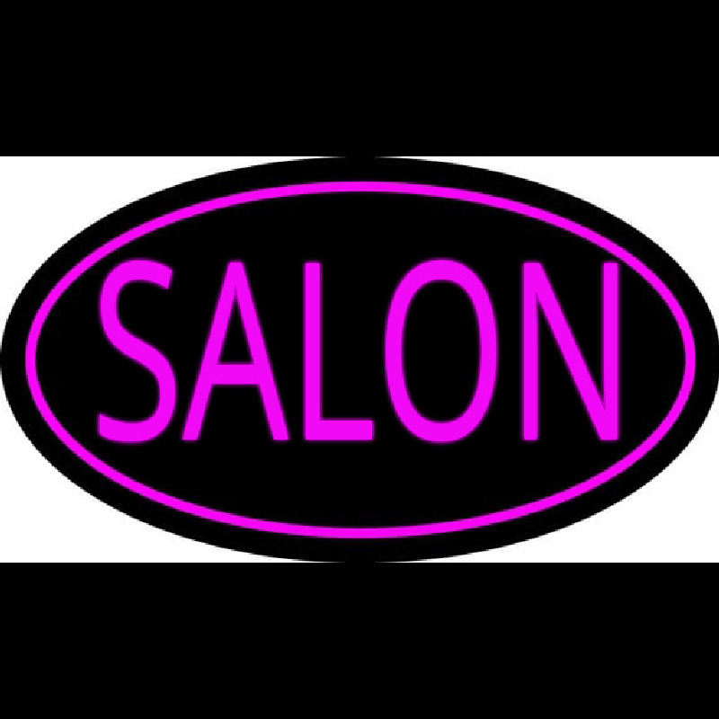 Pink Salon Oval Neonreclame