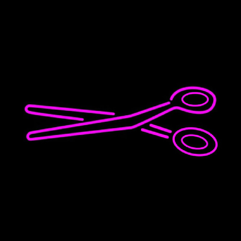 Pink Scissor Logo Neonreclame