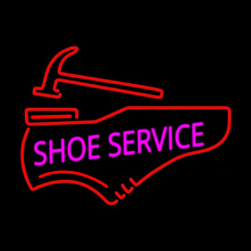 Pink Shoe Service Neonreclame