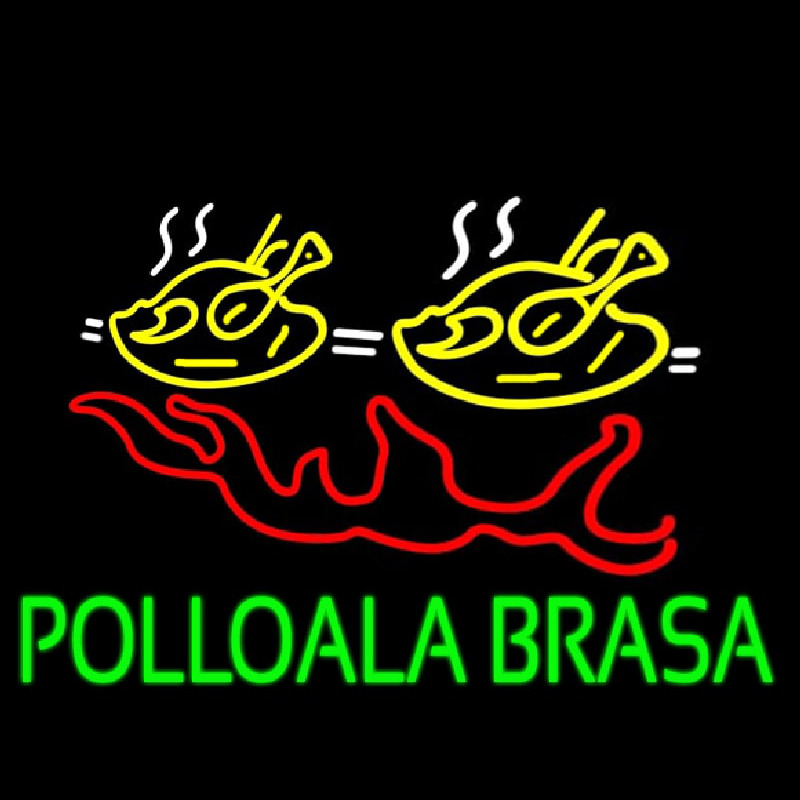 Pollo Ala Brasa Fish Neonreclame