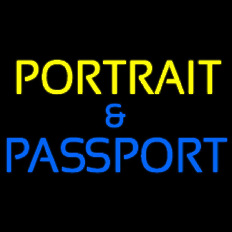 Portrait And Passport Neonreclame