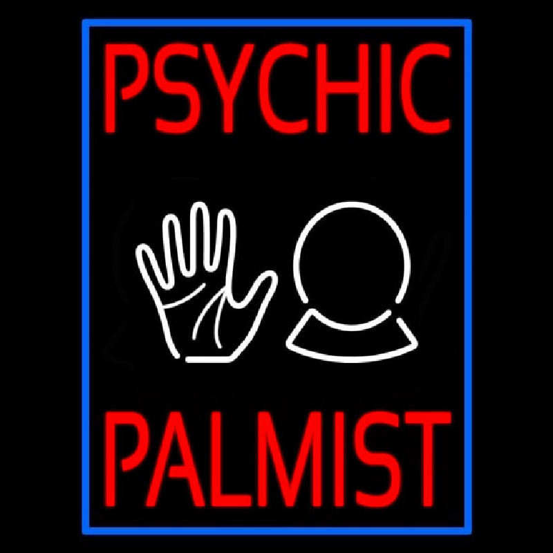 Psychic Palmist Neonreclame