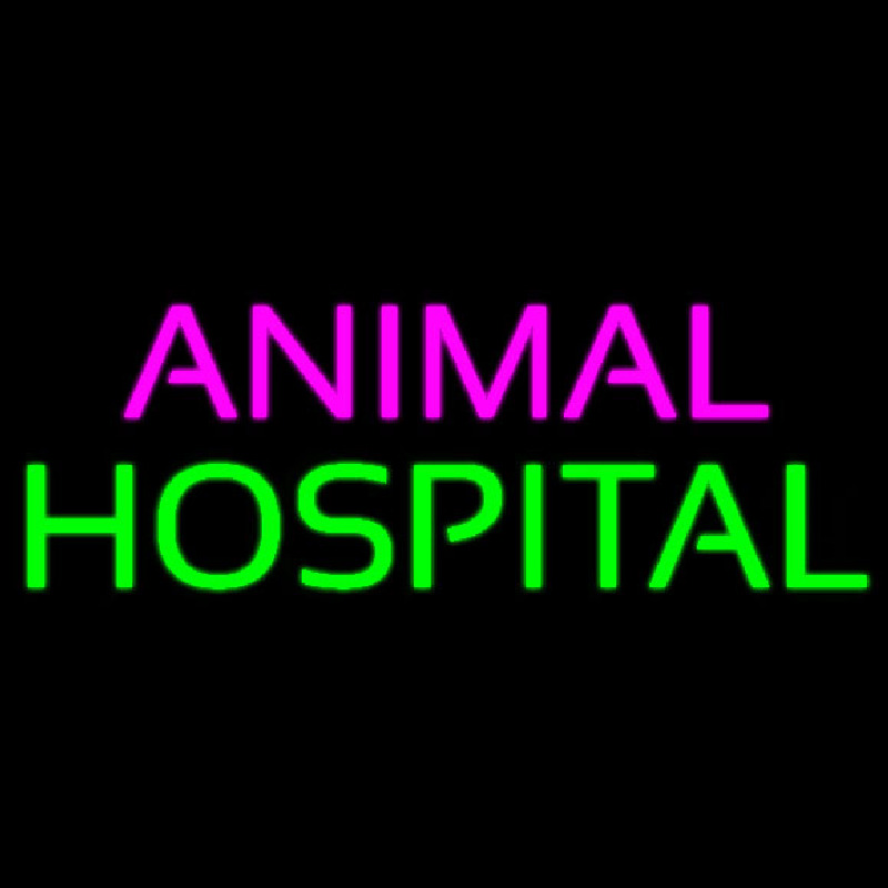 Purple Animal Green Hospital Neonreclame