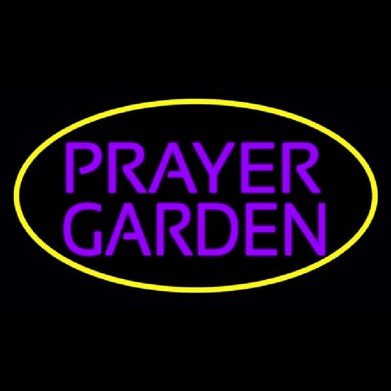 Purple Prayer Garden Neonreclame